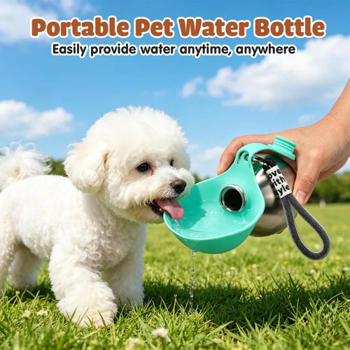 Portable Stainless Steel Dog Water Bottle