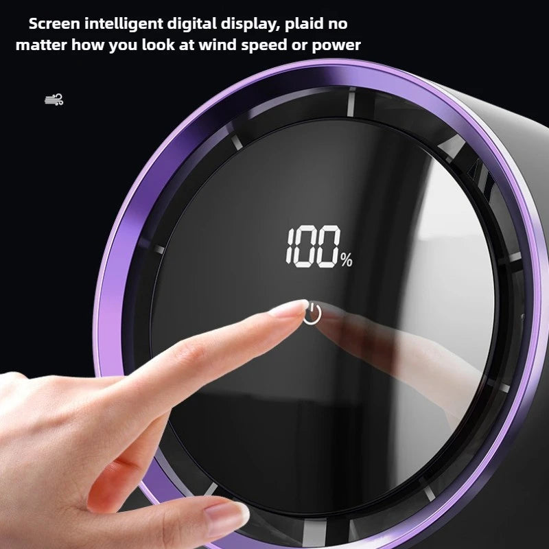 Desktop Fan Digital Display Touch Screen Home Dormitory Wall-Mounted Two-In-One Mini Circulating Small Fans 2025 New