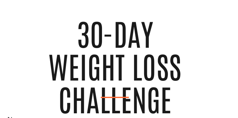 30-Day Printable Weight Loss Tracker